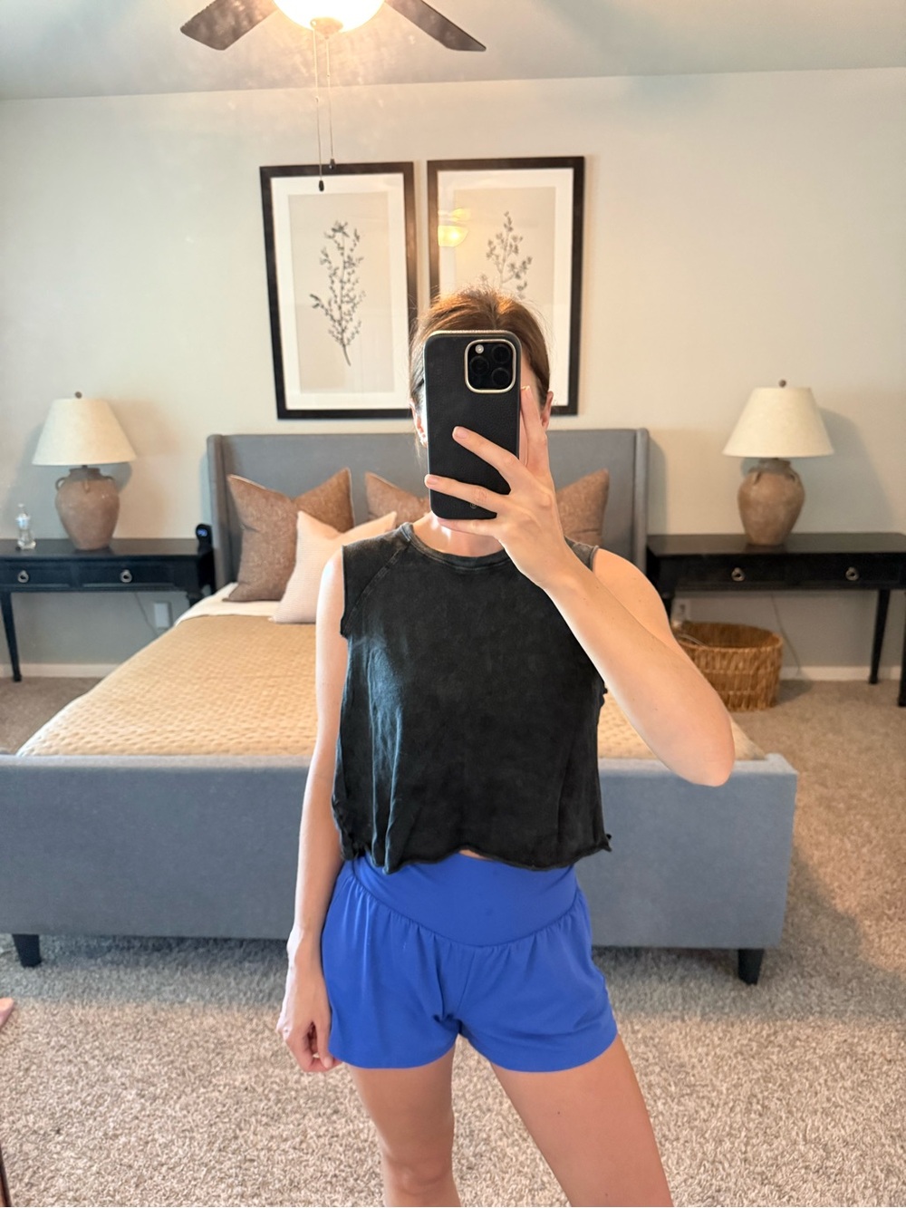 wild fable Black Cropped Sleeveless Tank Top